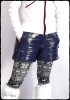 Montessa Damen-Puffer-Shorts aus glänzendem Lack