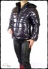 Montessa shiny vinyl puffy jacket