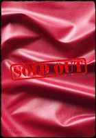 Deep red stretch leatherette