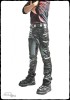 Herren-Jeans aus 4-Wege-Stretchlack