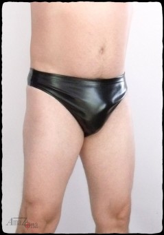Herren-String aus Stretch-Kunstleder