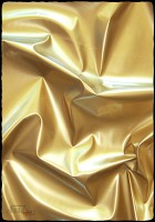 Gold 4-Way Stretch Vinyl Fabric Sample