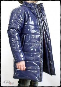 Monte Vista Puffer-Mantel aus glänzendem 4-Wege-Stretchlack