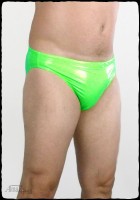 4-way stretch vinyl men's swimsuit brief