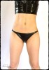 Stretch leatherette panties