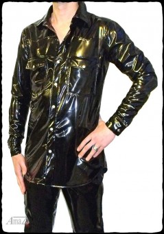 Men's 4-Way Stretch Vinyl Shirt