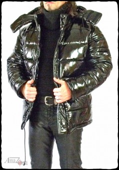 Monte Vista Herren-Pufferjacke aus glänzendem Lack