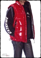 Chariot Men's Shiny Vinyl Puffer Vest
