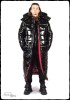 Monte Vista Langer Herren-Puffermantel aus Lack