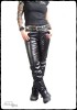 Sturgis Damen-Bikerhose aus Stretch-Kunstleder