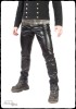 The Rocker Herren-Skinnyjeans aus Kunstleder