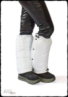 Yeti vinyl puffy legwarmers