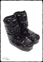 Chigmit Shiny Vinyl Puffer Boots